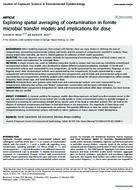 Exploring Spatial Averaging of Contamination in Fomite Microbial Transfer Models and Implications for Dose