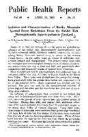 Public Health Reports  v 66 no 15 APRIL 13 1951