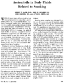 Acetonitrile in body fluids related to smoking