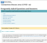Coronavirus Disease 2019 COVID19 Frequently Asked Questions and Answers March 3 2020