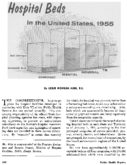Hospital beds in the United States 1955