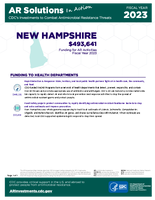 CDCs Investments to Combat Antibiotic Resistance Threats New Hampshire Fiscal Year 2023