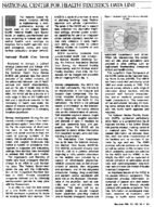 National Center for Health Statistics data line National Health Care Survey