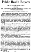 Public Health Reports  v 54 no 10 MARCH 10 1939