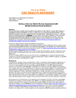 Serious Adverse Health Events Associated with MethanolBased Hand Sanitizers