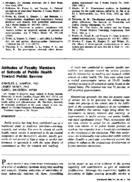 Attitudes Of Faculty Members Of Schools Of Public Health Toward Public Service