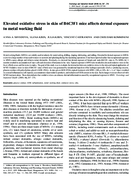 Elevated Oxidative Stress in Skin of B6C3F1 Mice Affects Dermal Exposure to Machine Working Fluid
