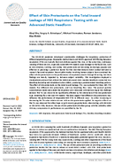 Effect of Skin Protectants on the Total Inward Leakage of N95 Respirators Testing with an Advanced Static Headform