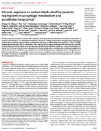 Chronic Exposure to Carbon Black Ultrafine Particles Reprograms Macrophage Metabolism and Accelerates Lung Cancer