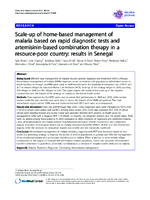 Scaleup of homebased management of malaria based on rapid diagnostic tests and artemisininbased combination therapy in a resourcepoor country results in Senegal