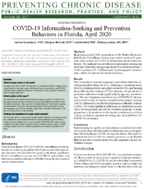 COVID19 InformationSeeking and Prevention Behaviors in Florida April 2020
