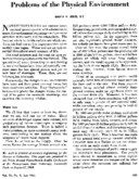 Problems of the physical environment