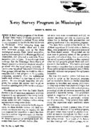Xray survey program in Mississippi