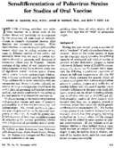 Serodifferentiation of poliovirus strains for studies of oral vaccine
