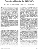 Narcotic addicts in the mid1960s