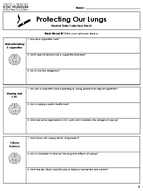Protecting Our Lungs  Student Data Collection Sheet