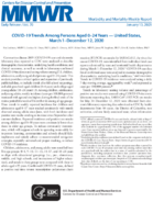 COVID19 Trends Among Persons Aged 024 Years  United States March 1December 12 2020