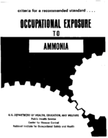 Occupational exposure to ammonia