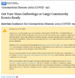 Interim Guidance Get Your Mass Gatherings or Large Community Events Ready for Coronavirus Disease 2019 COVID19 March 15 2020