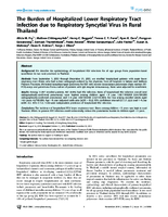The Burden of Hospitalized Lower Respiratory Tract Infection due to Respiratory Syncytial Virus in Rural Thailand