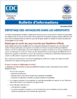 Depistage des voyageurs dans les aeroports 8 octobre 2014