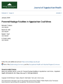 Powered Haulage Fatalities in Appalachian Coal Mines