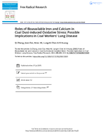 Roles of Bioavailable Iron and Calcium in Coal DustInduced Oxidative Stress Possible Implications in Coal Workers Lung Disease
