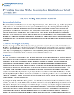 Preventing Excessive Alcohol Consumption Privatization of Retail Alcohol Sales