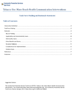 Tobacco Use MassReach Health Communication Interventions