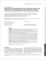 Risk factors for hospitalization among adults with asthma the influence of sociodemographic factors and asthma severity