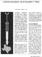 A School Immunization Law Is Successful In Texas