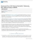 Statement from CDC Director Rochelle P Walensky MD MPH on todays MMWR  media statement for immediate release Friday July 30 2021