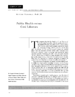 Public Health Versus Civil Liberties