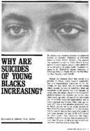 Why Are Suicides Of Young Blacks Increasing