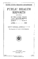 Public Health Reports  v 47 no 14  cover