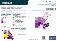 MO Congressional District 04 Stroke and Stroke Centers Map 119th Congress