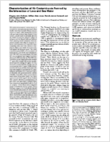 Characterization of air contaminants formed by the interaction of lava and sea water