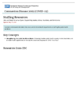 Staffing resources get and keep America open supporting states tribes localities and territories May 15 2020