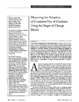 Measuring The Adoption Of Consistent Use Of Condoms Using The Stages Of Change Model Aids Community Demonstration Projects