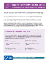 Reported STDs in the United States 2015 National Data for Chlamydia Gonorrhea and Syphilis