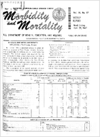 Morbidity and Mortality Weekly Report Vol 16 No 17 week ending April 29 1967