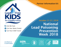 Partner Information Kit October 2127 2018 National Lead Poisoning Prevention Week