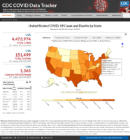 United States COVID19 cases and deaths by state reported to the CDC since January 21 2020 Jul 31 2020