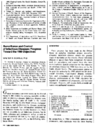 Surveillance and control of infectious diseases progress toward the 1990 objectives