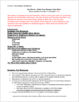 Key Points  Ebola Virus Disease West Africa