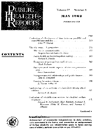 Public Health Reports  v 77 no 5 May 1962  table of contents
