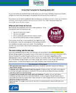 National Diabetes Prevention Program Direct Mail Template for Reaching Adults 65