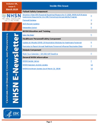NHSN ENewsletter Volume 19 Issue 1 March 2024