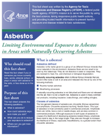 Asbestos Limiting Environmental Exposure to Asbestos in Areas with Naturally Occurring Asbestos