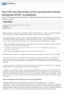 New CDC data illuminate youth mental health threats during the COVID19 pandemic  CDCs first nationally representative survey of high school students during the pandemic can inform effective programs  Press release  embargoed until Thursday March 31 2022 100 pm ET